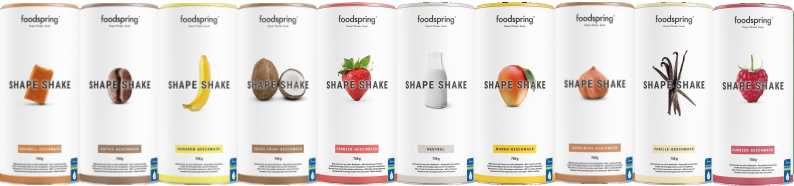 foodspring® Shape Shake - 11 Geschmacksrichtungen