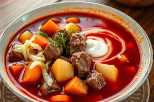 Borschtsch abnehmen