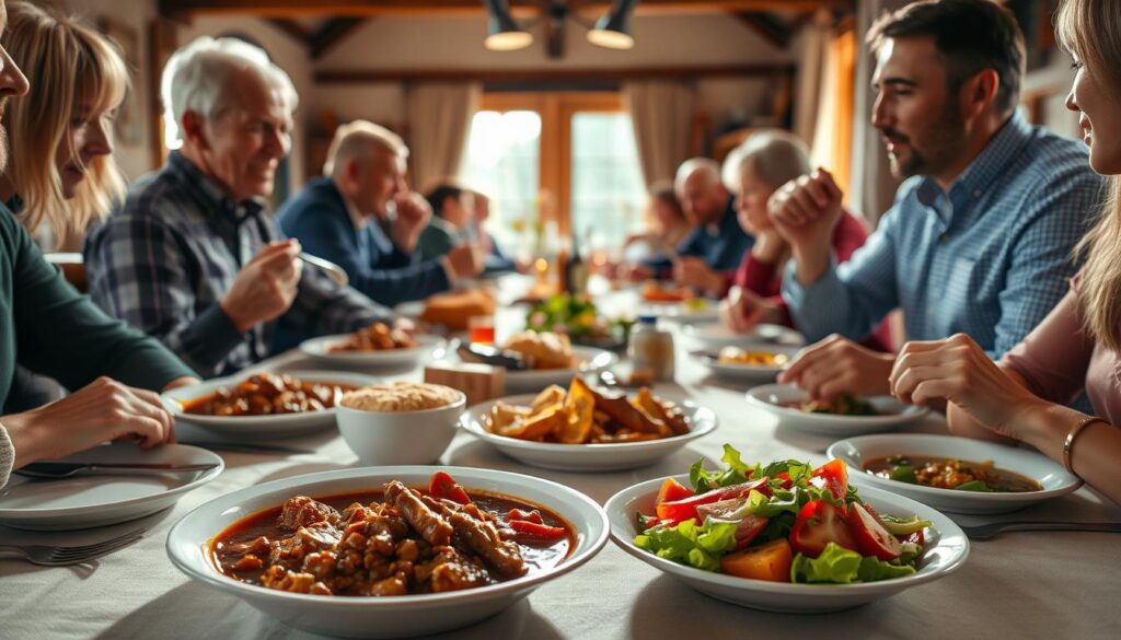 Entschleunigte Mahlzeiten am gedeckten Tisch