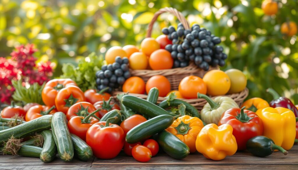 Frisches Gemüse und Obst