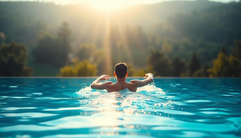 Schwimmen im Wasser