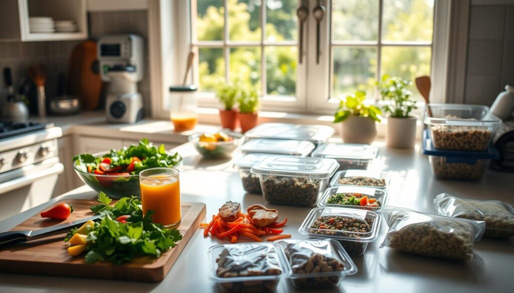 meal prep and healthy eating